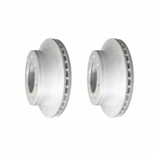 Rear High Carbon Slotted Coated Heavy Duty Performance Rotor Set of 2