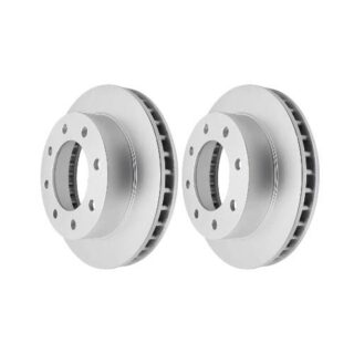 Front Geomet Coated Anti Rust Brake Rotor Set of 2