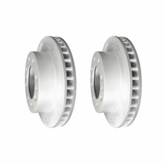 Front High Carbon Slotted Coated Heavy Duty Performance Rotor Set of 2
