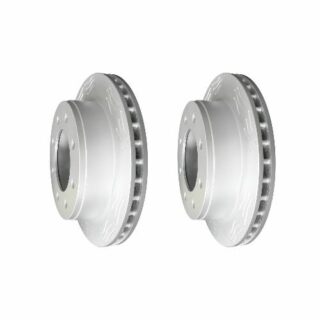 Rear High Carbon Slotted Coated Heavy Duty Performance Rotor Set of 2