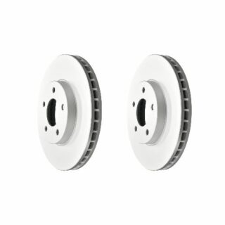 Front Geomet Coated Anti Rust Brake Rotor Set of 2