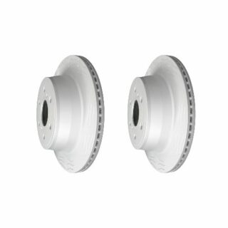 Rear High Carbon Slotted Coated Heavy Duty Performance Rotor Set of 2