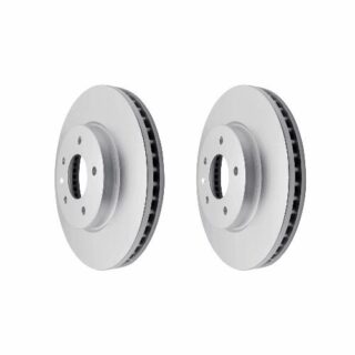 Front Geomet Coated Anti Rust Brake Rotor Set of 2