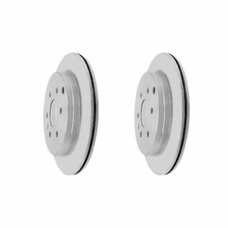 Rear Geomet Coated Anti Rust Brake Rotor Set of 2