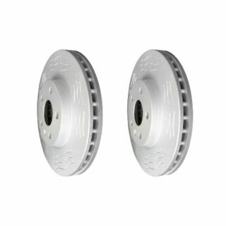 Front High Carbon Slotted Coated Heavy Duty Performance Rotor Set of 2