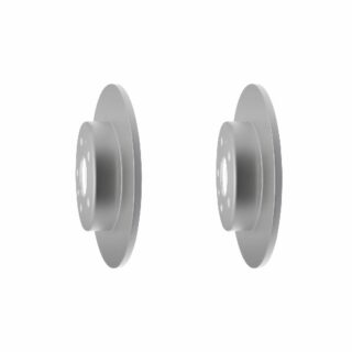 Rear Geomet Coated Anti Rust Brake Rotor Set of 2
