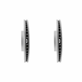 Front Geomet Coated Anti Rust Brake Rotor Set of 2