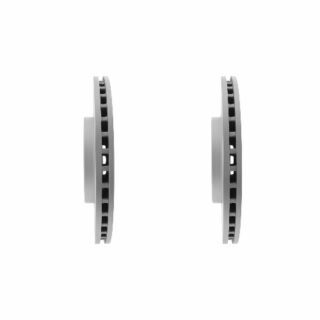 Front Geomet Coated Anti Rust Brake Rotor Set of 2