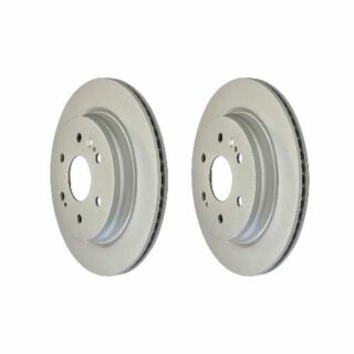 Rear Geomet Coated Anti Rust Brake Rotor Set of 2