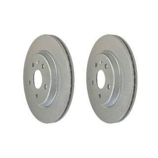 Rear Geomet Coated Anti Rust Brake Rotor Set of 2