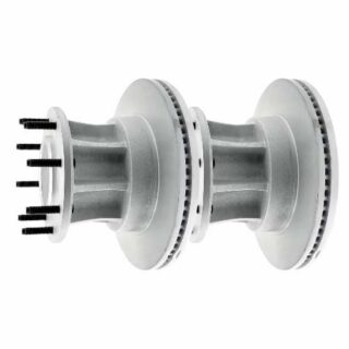 Front Geomet Coated Anti Rust Brake Rotor Set of 2