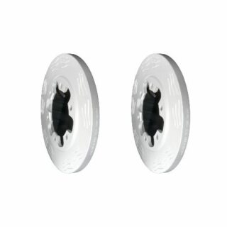 Rear High Carbon Slotted Coated Heavy Duty Performance Rotor Set of 2