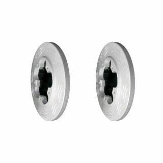 Rear High Carbon Slotted Coated Heavy Duty Performance Rotor Set of 2