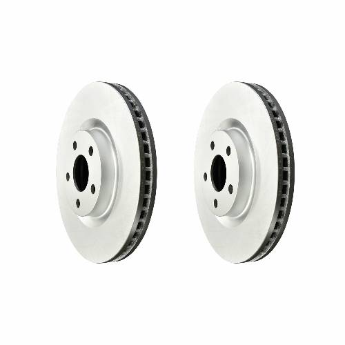 Front Geomet Coated Anti Rust Brake Rotor Set of 2