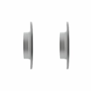 Rear Geomet Coated Anti Rust Brake Rotor Set of 2