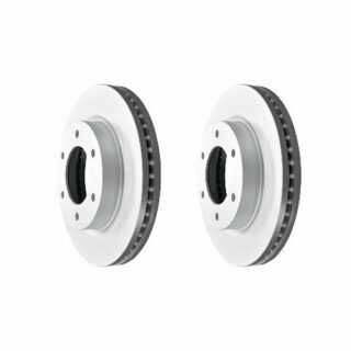 Front Geomet Coated Anti Rust Brake Rotor Set of 2