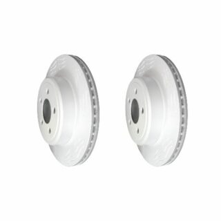 Rear High Carbon Slotted Coated Heavy Duty Performance Rotor Set of 2