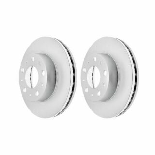 Front Geomet Coated Anti Rust Brake Rotor Set of 2