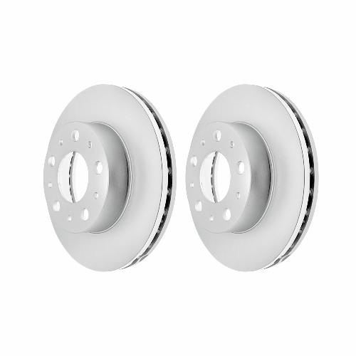 Front Geomet Coated Anti Rust Brake Rotor Set of 2