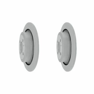 Rear Geomet Coated Anti Rust Brake Rotor Set of 2