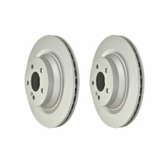 Rear Geomet Coated Anti Rust Brake Rotor Set of 2