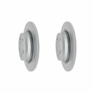 Rear Geomet Coated Anti Rust Brake Rotor Set of 2