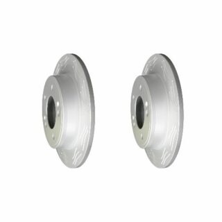 Rear High Carbon Slotted Coated Heavy Duty Performance Rotor Set of 2