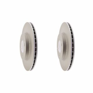 Front Geomet Coated Anti Rust Brake Rotor Set of 2