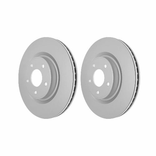Front Geomet Coated Anti Rust Brake Rotor Set of 2