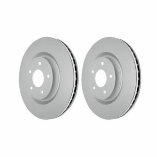 Front Geomet Coated Anti Rust Brake Rotor Set of 2
