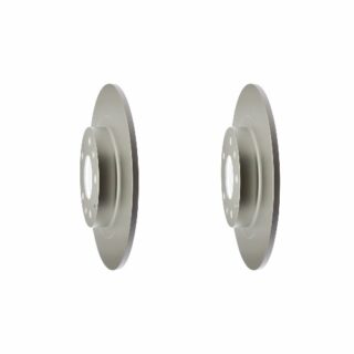 Rear Geomet Coated Anti Rust Brake Rotor Set of 2