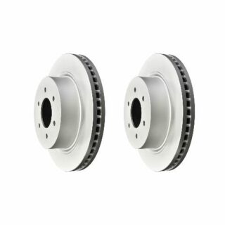 Front Geomet Coated Anti Rust Brake Rotor Set of 2