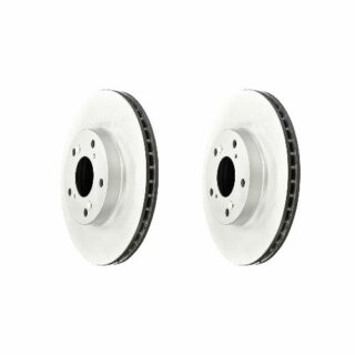 Front Geomet Coated Anti Rust Brake Rotor Set of 2