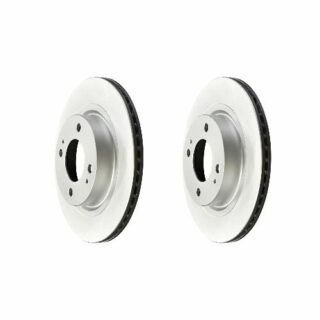Front Geomet Coated Anti Rust Brake Rotor Set of 2