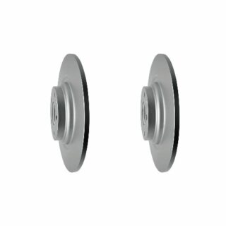 Rear Geomet Coated Anti Rust Brake Rotor Set of 2