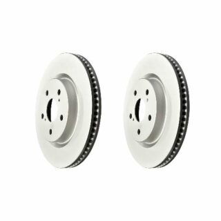 Front Geomet Coated Anti Rust Brake Rotor Set of 2