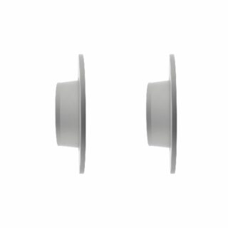 Rear Geomet Coated Anti Rust Brake Rotor Set of 2