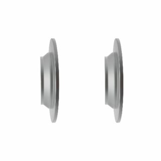 Rear Geomet Coated Anti Rust Brake Rotor Set of 2
