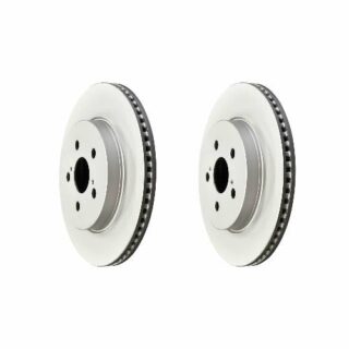Front Geomet Coated Anti Rust Brake Rotor Set of 2