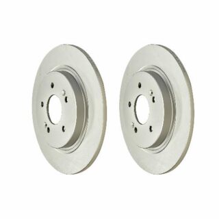 Rear Geomet Coated Anti Rust Brake Rotor Set of 2