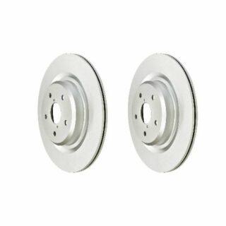 Rear Geomet Coated Anti Rust Brake Rotor Set of 2