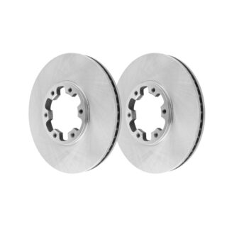 Front Geomet Coated Anti Rust Brake Rotor Set of 2