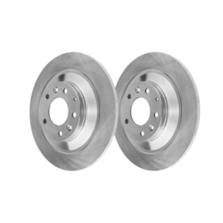 Rear Geomet Coated Anti Rust Brake Rotor Set of 2