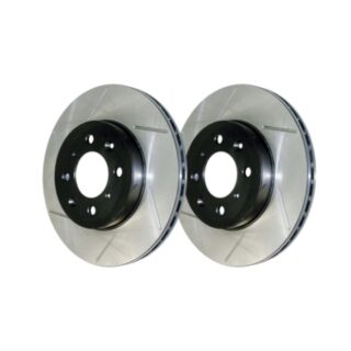 Rear Cross Drilled Slotted Coated Performance Brake Rotor Set of 2