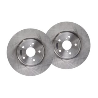 Rear Geomet Coated Anti Rust Brake Rotor Set of 2