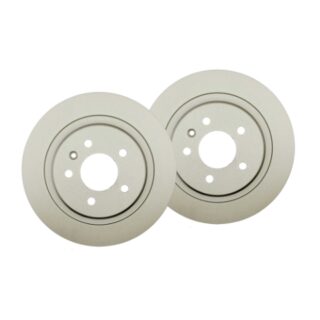 Rear Geomet Coated Anti Rust Brake Rotor Set of 2