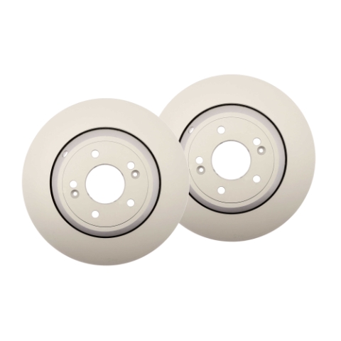 Rear Geomet Coated Anti Rust Brake Rotor Set of 2